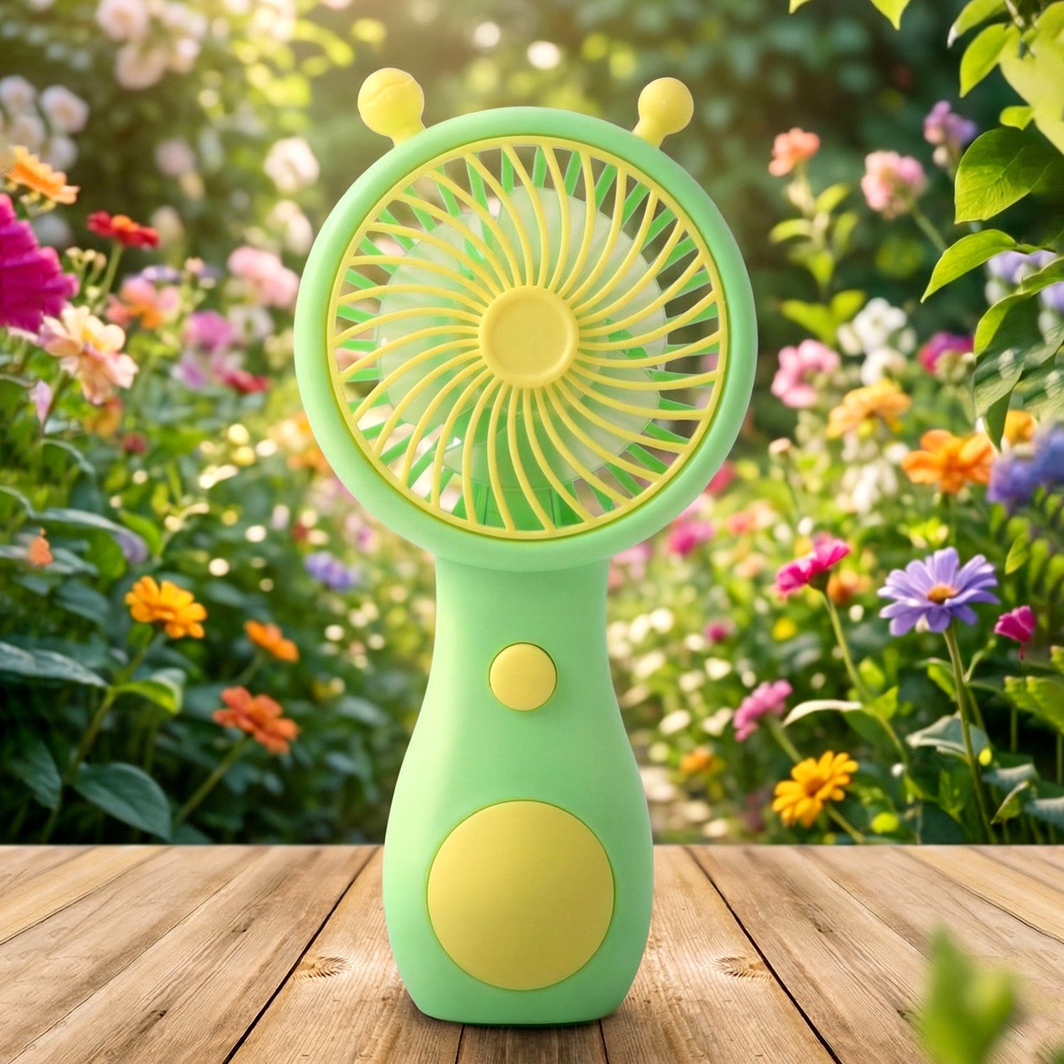 Cute Cartoon Style Rechargeable Mini Handheld Fan (1 Pc)