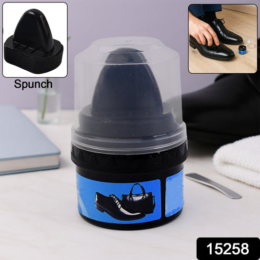 Instant Shoe Shine Sponge With Liquid Polish (1 Pc)