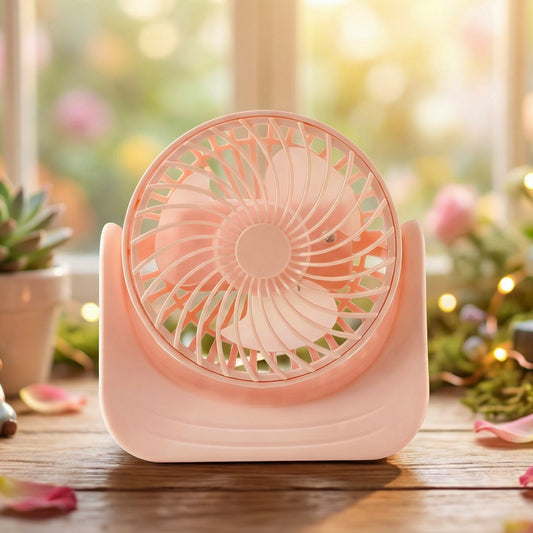 Plug And Play Silent Desktop Mini Fan With Adjustable Tilt Head (1 Pc)