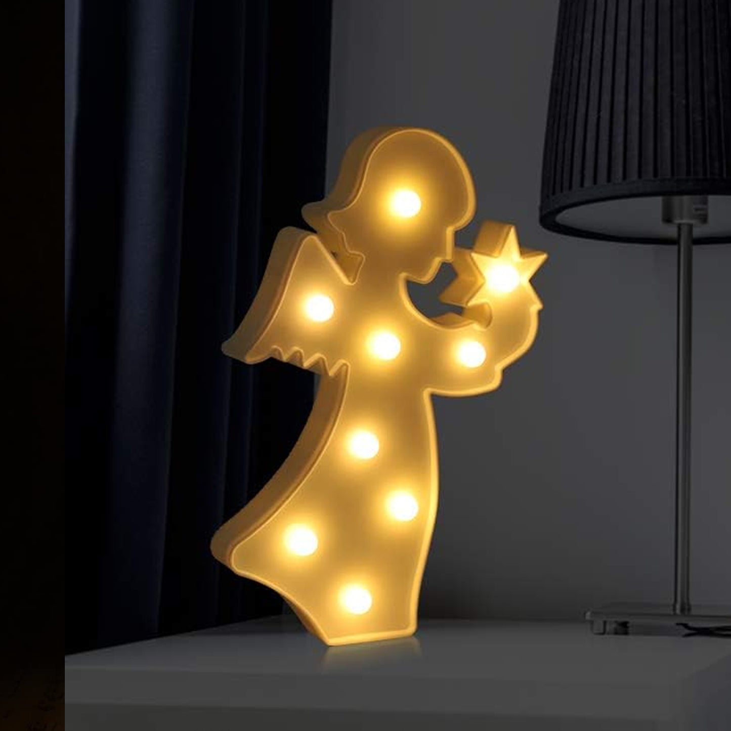 Angel Shaped Led Decorative Night Light (1 Pc)