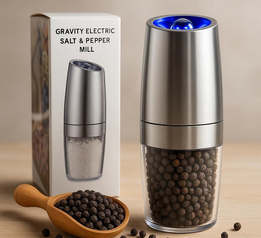 Automatic Gravity Electric Salt And Pepper Grinder Mill (1 Pc)