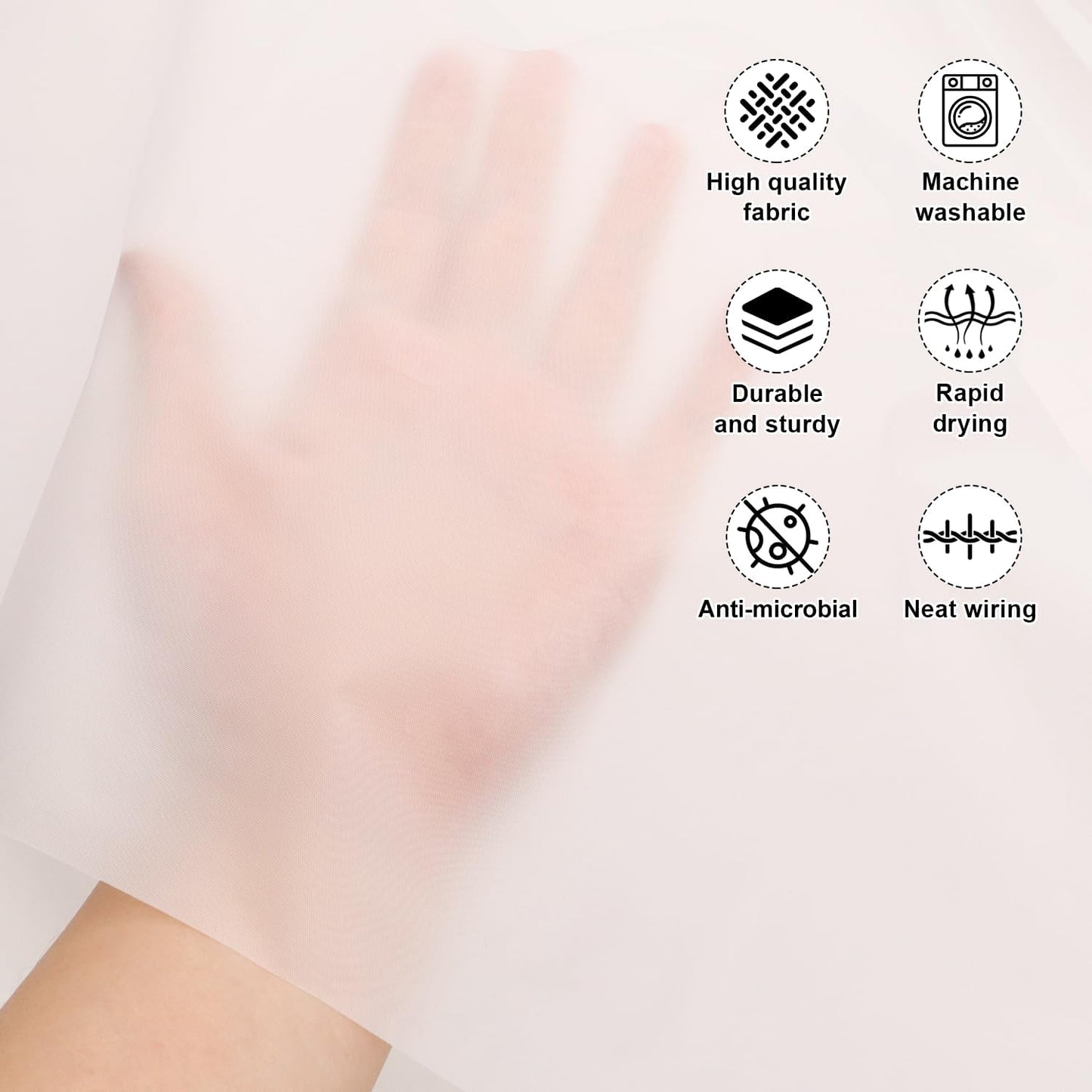 Waterproof Anti-mildew Frosted Shower Curtain (Standard Fit  5179 Inch)