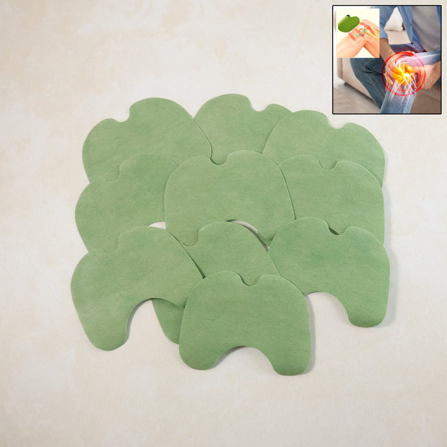 Knee Relief Patch Set  Herbal-infused Adhesive Patches (10 Pc Set)