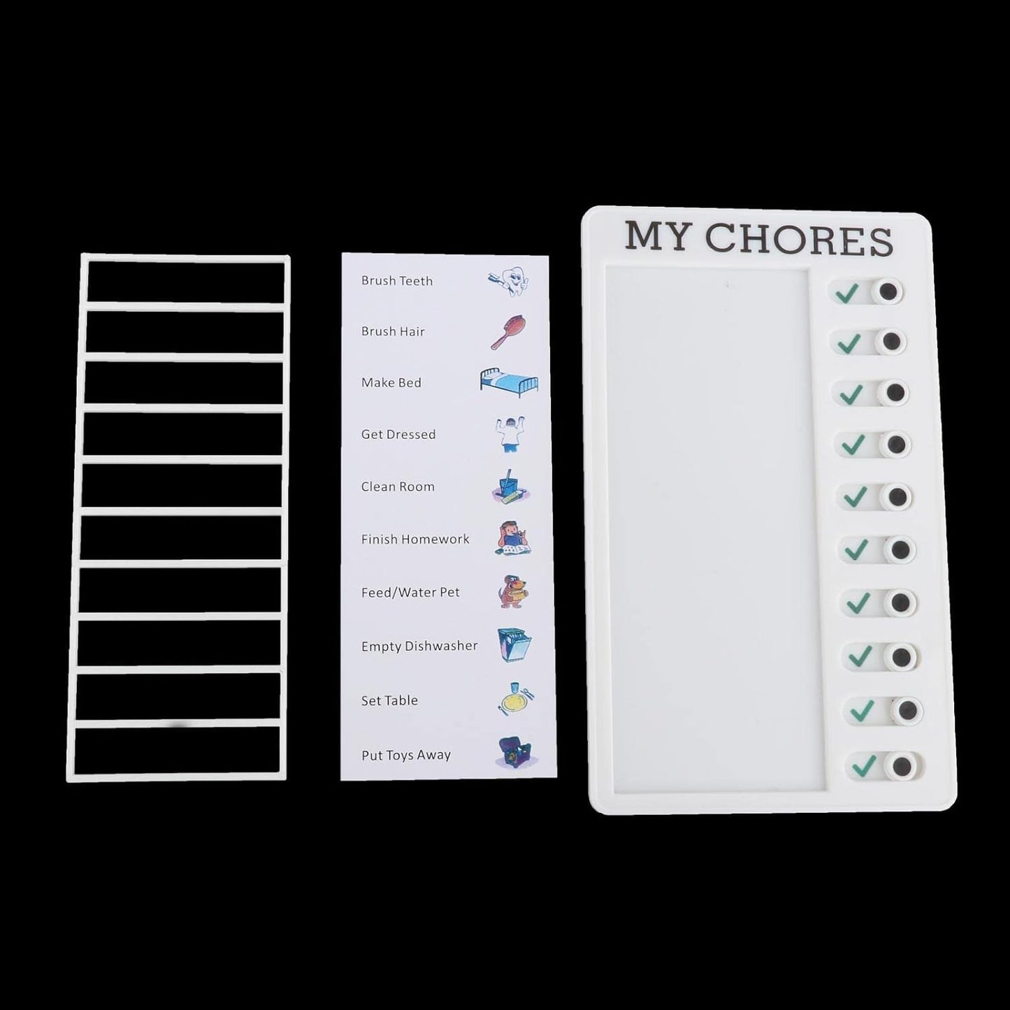 4448 Portable My Chores Home Note Board Management Planning Memo Boards Reminding Time. (Size - 20x12cm)