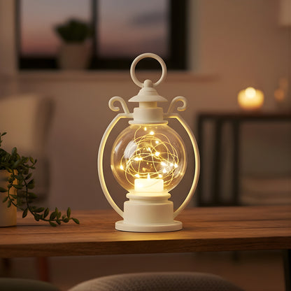 Led Decorative Storm Lantern Light (Battery Operated Warm White Light)