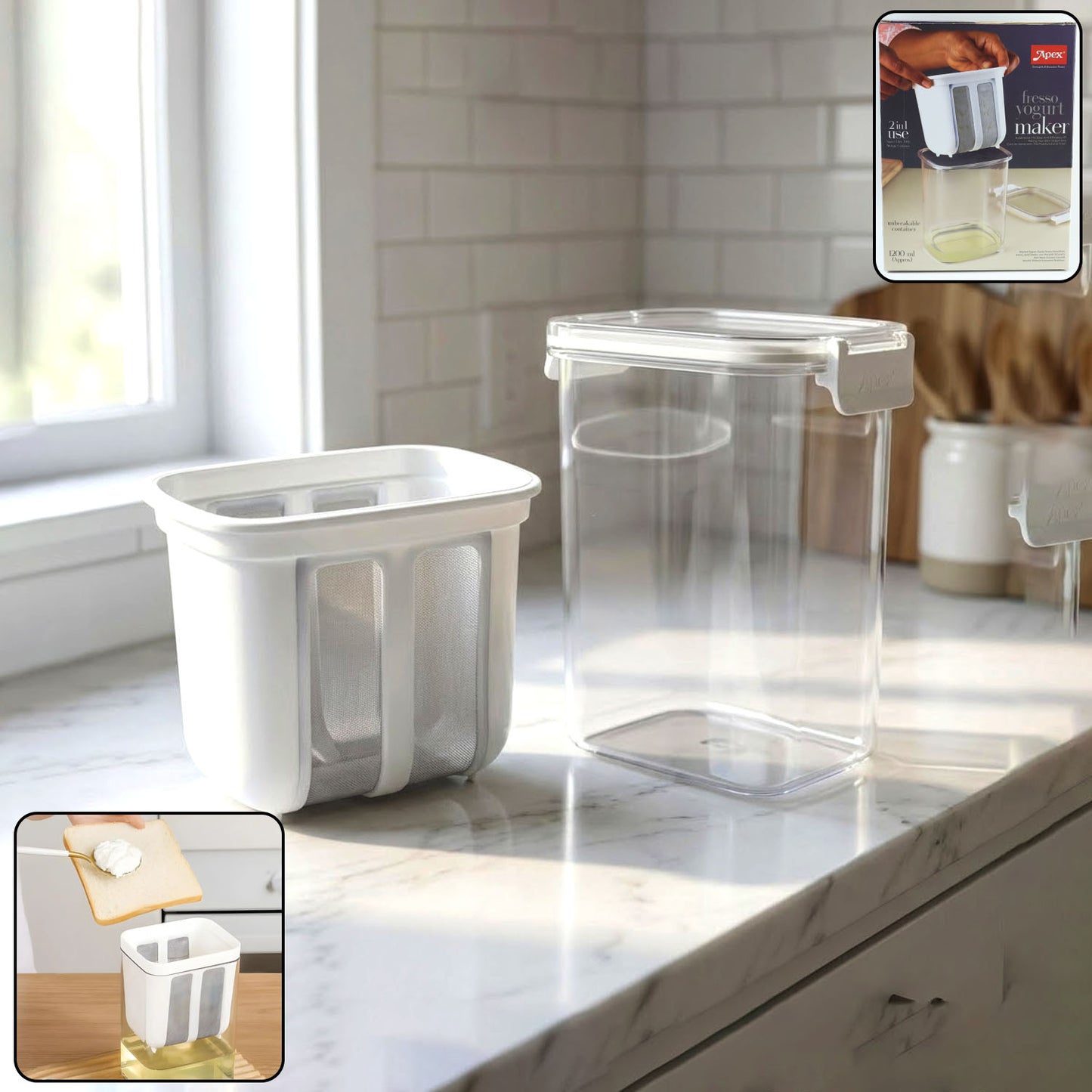 2-in-1 Yogurt And Greek Yogurt Maker