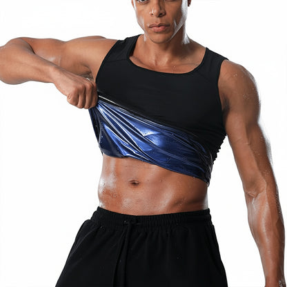 Mens Slim Fit Sweat Shaper Tank Top (Xxlxxxl 1 Pc)