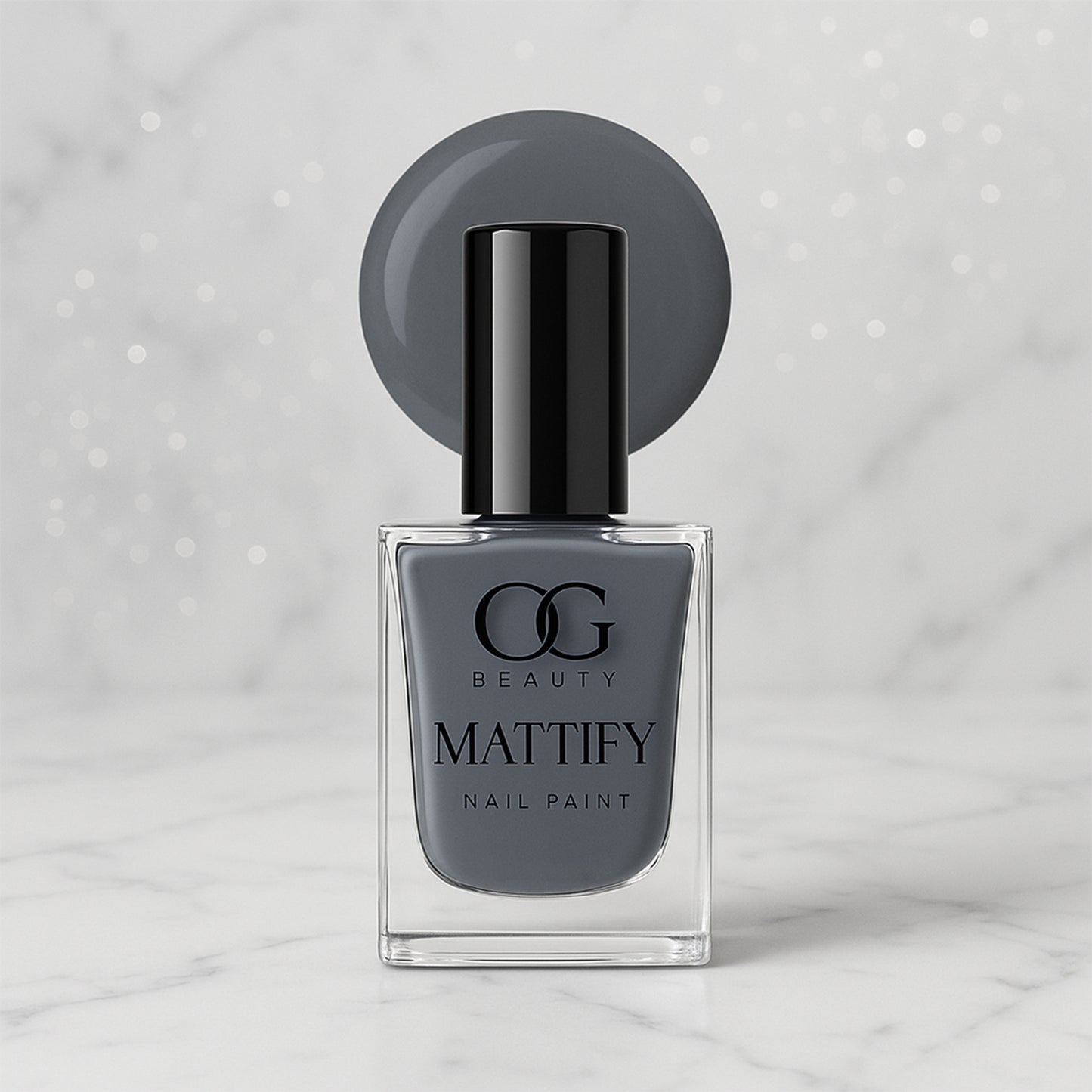 Og Beauty Calm Grey Mattify Nail Paint (10 Ml  1 Pc)