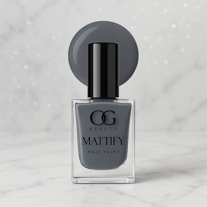 Og Beauty Calm Grey Mattify Nail Paint (10 Ml  1 Pc)