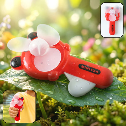 Hand Press Mini Portable Fan Toy (1 Pc Mix Color  Design)