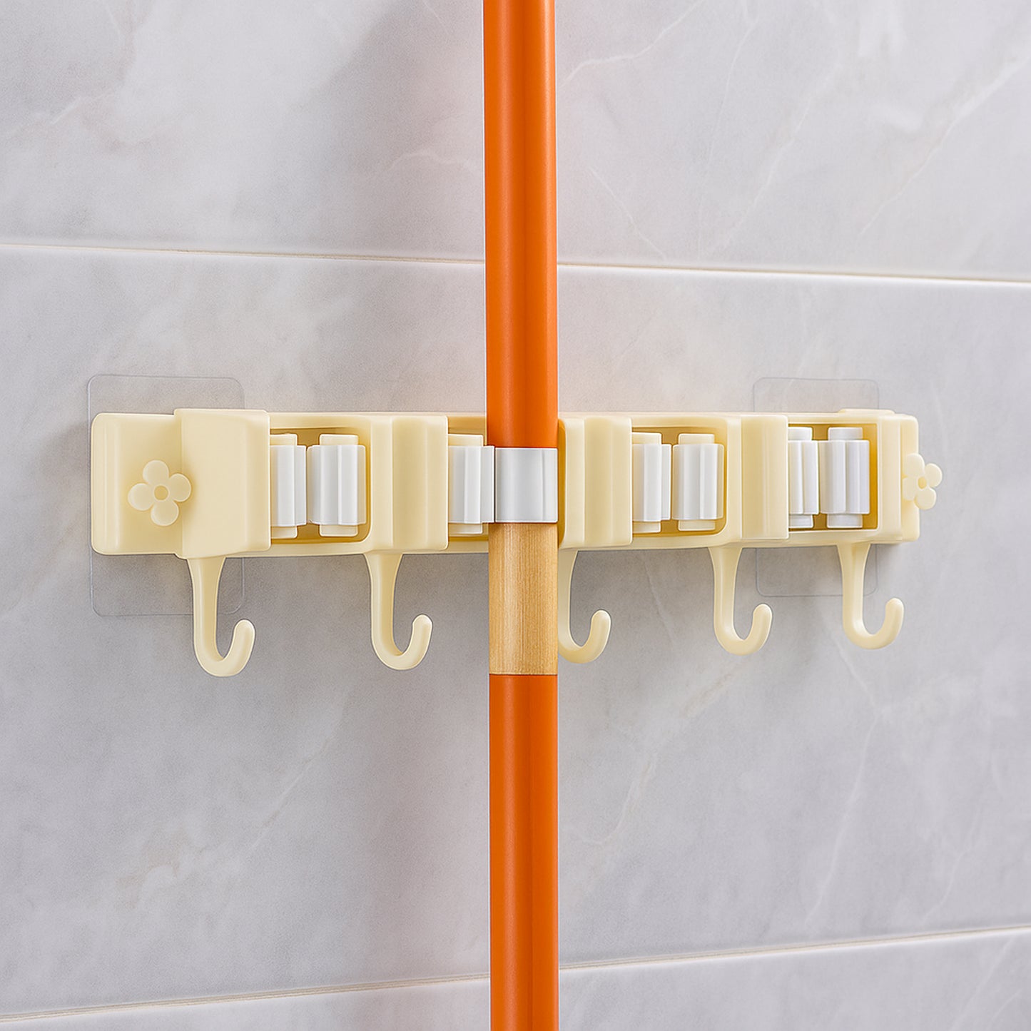 Self-adhesive Wall-mount Broom  Mop Holder Rack
