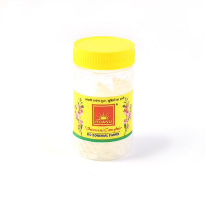 Premium Bhimseni Camphor Iso Borneol Flakes (20gm  1 Pc)