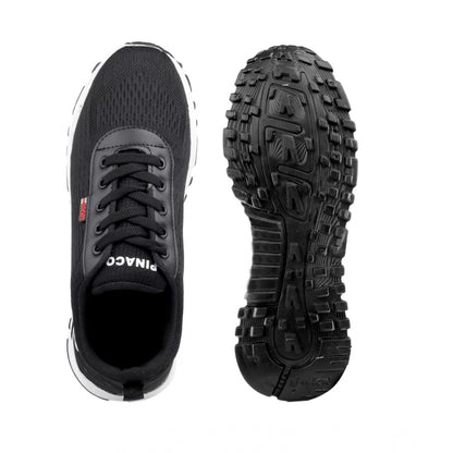 Men's Casual Mesh Lace-ups Casual Shoes (Black)