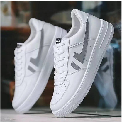 Men's Casual Synthetic Lace-ups Casual Shoes (White)
