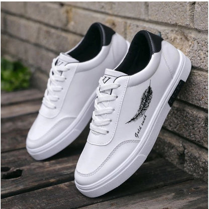 Men's Casual Synthetic Lace-ups Casual Shoes (White)