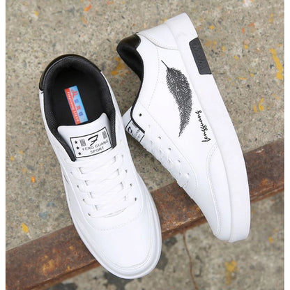 Men's Casual Synthetic Lace-ups Casual Shoes (White)