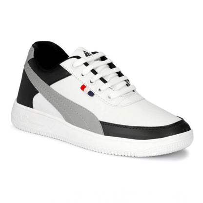 Men's Casual Synthetic Lace-ups Casual Shoes (White)