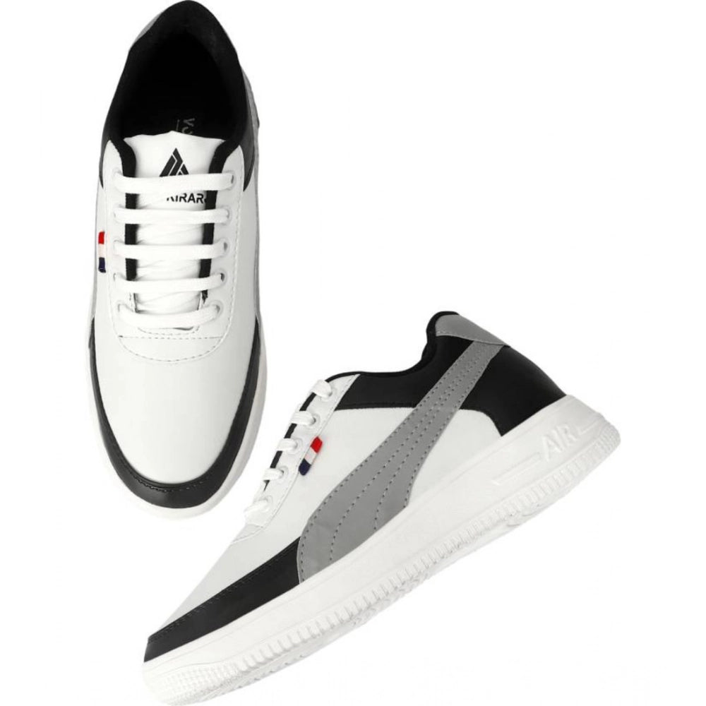 Men's Casual Synthetic Lace-ups Casual Shoes (White)