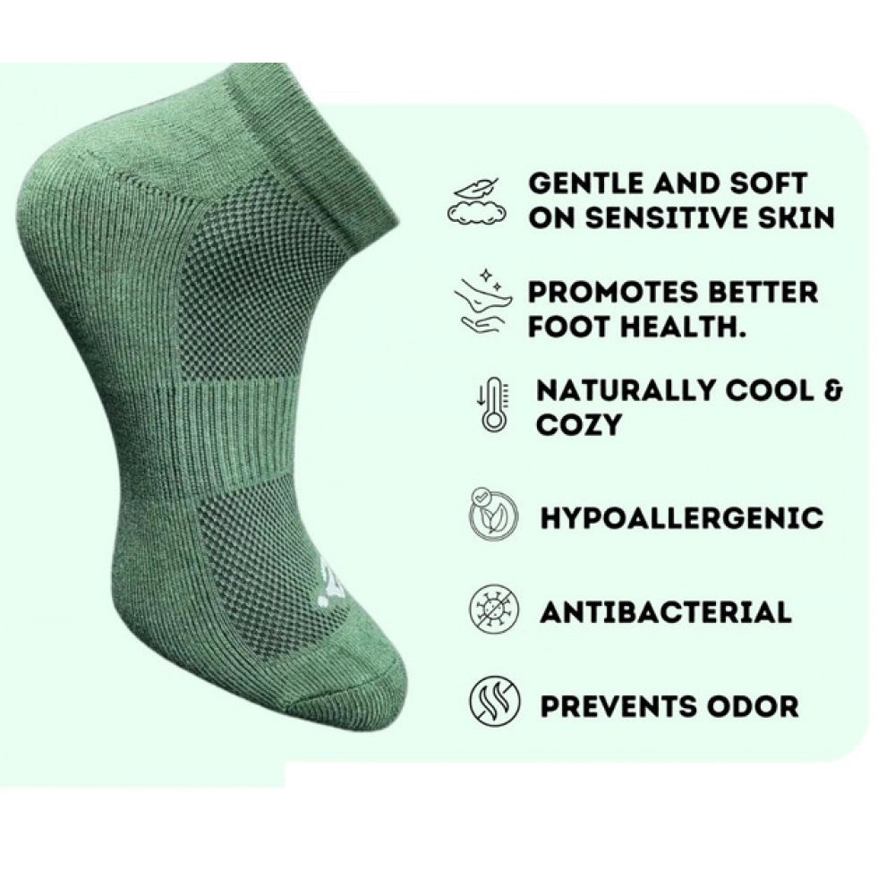 3_Pair Set Unisex Casual Cotton Printed Low Cut Socks (Multicolor)