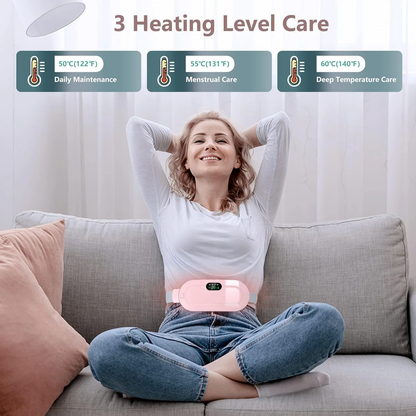 Portable Cordless Period Cramp Massager & Heating Pad