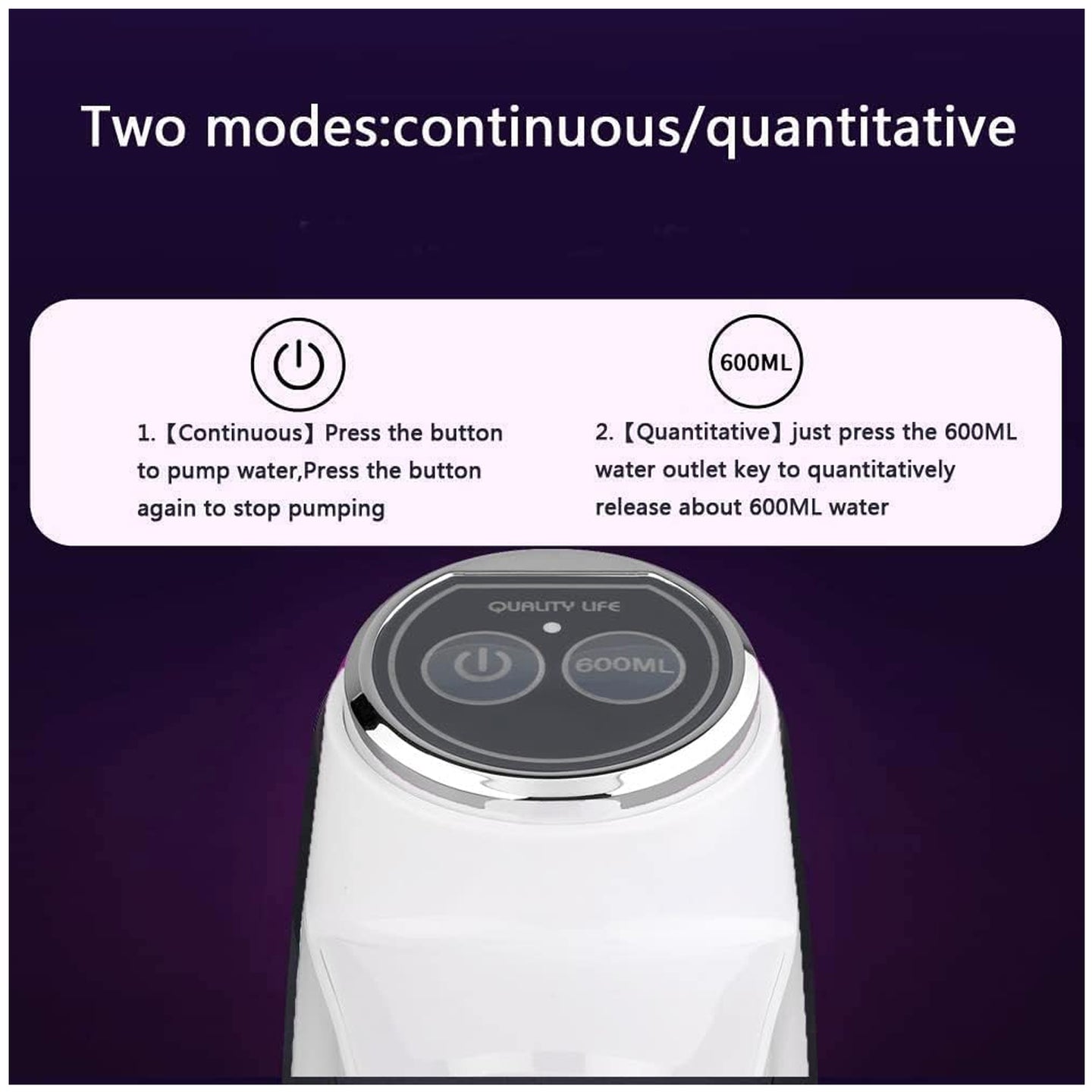 Foldable Water Dispenser Portable Water Bottle Pump Usb Charging Electric Automatic Drinking Pump Portable Drinking Dispenser Pump For Home Kitchen Living Room Office Camping