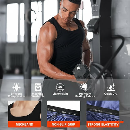 Mens Slim Fit Sweat Shaper Tank Top (Sm 1 Pc)