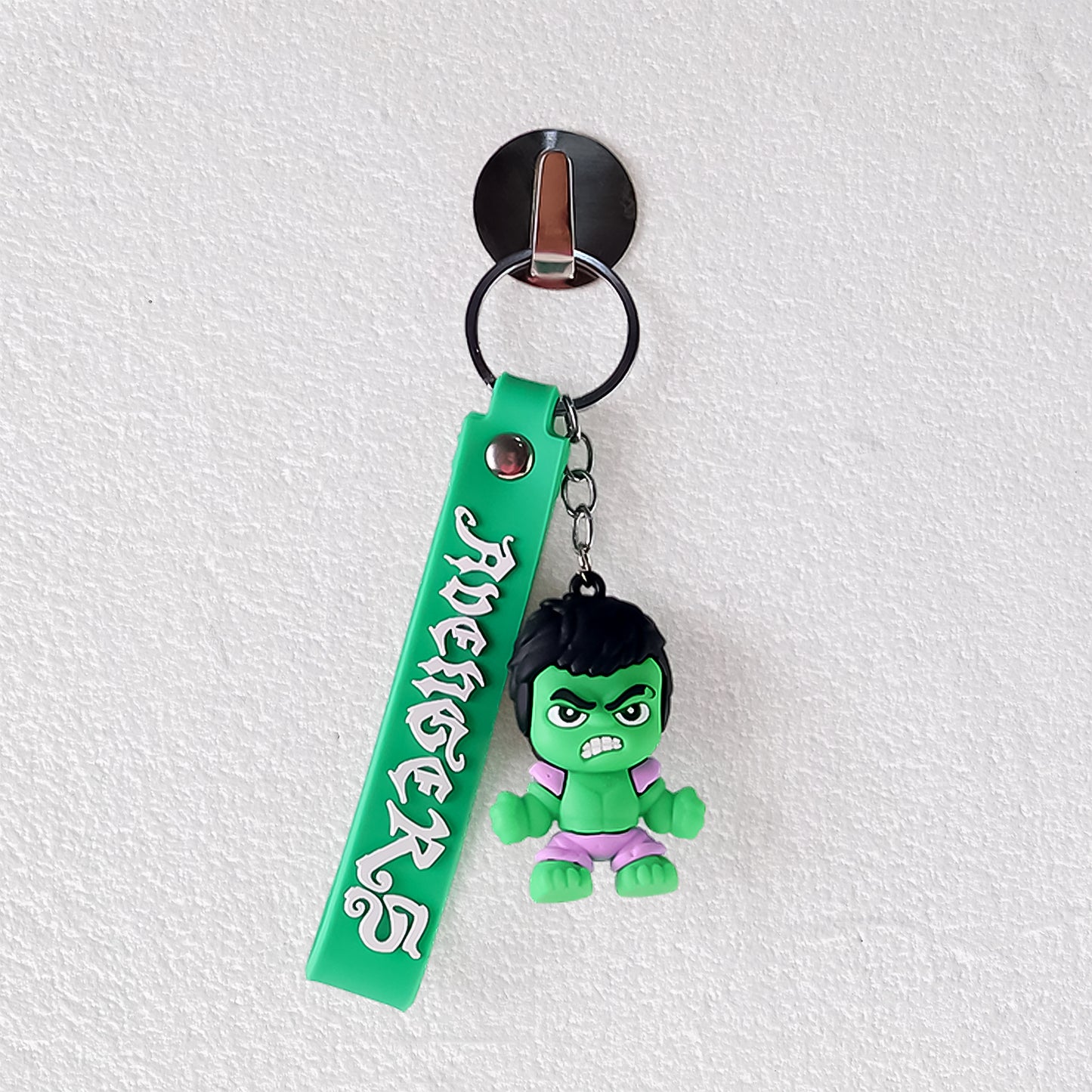 Cute Cartoon Silicone 3d Key Chain With Metal Hook  Strap (Pack Of 1)