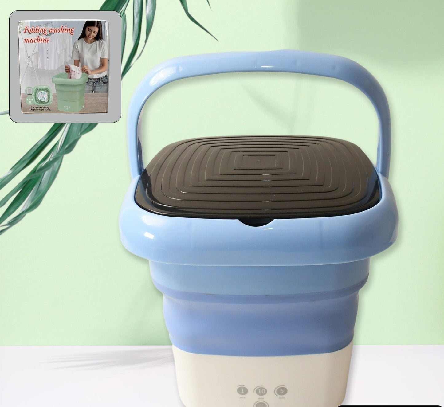 Folding Washing Machine Mini Portable Washing Machine Deep Cleaning Mini Foldable Washing Machine Suitable For Socks Underwear Baby Clothes  Other (1 Pc)