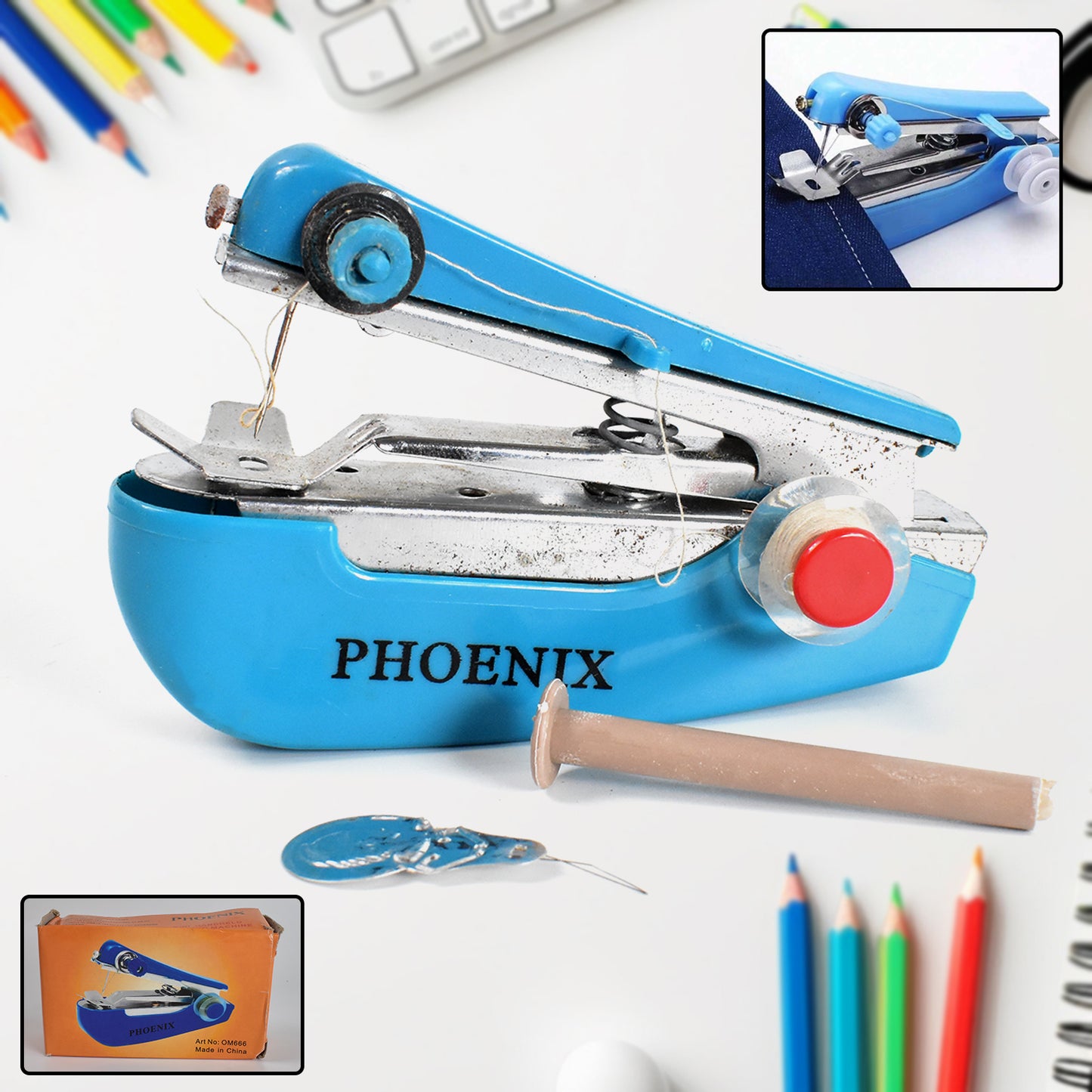 1237 Handy Stitching Stapler Machine Pocket Portable Mini Sewing Cordless Hand-operated Manual Stitch Stapler Sillai Machine For Garment Cloth