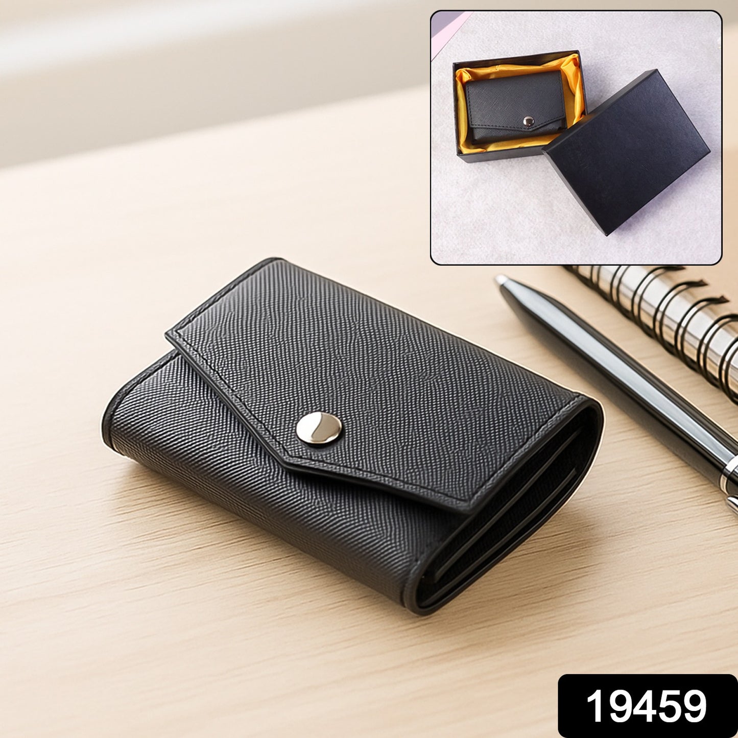 Premium Compact Multi-card Wallet With Secure Snap Closure