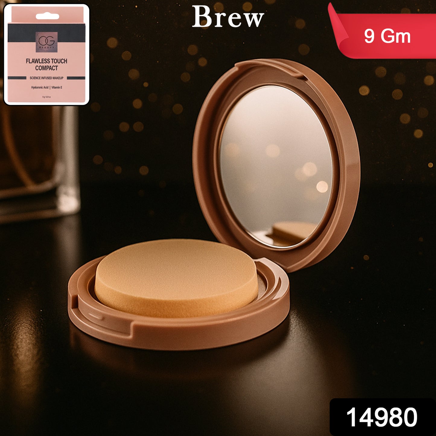 Og Beauty Brew Flawless Touch Compact Powder (9 Gm  1 Pc)