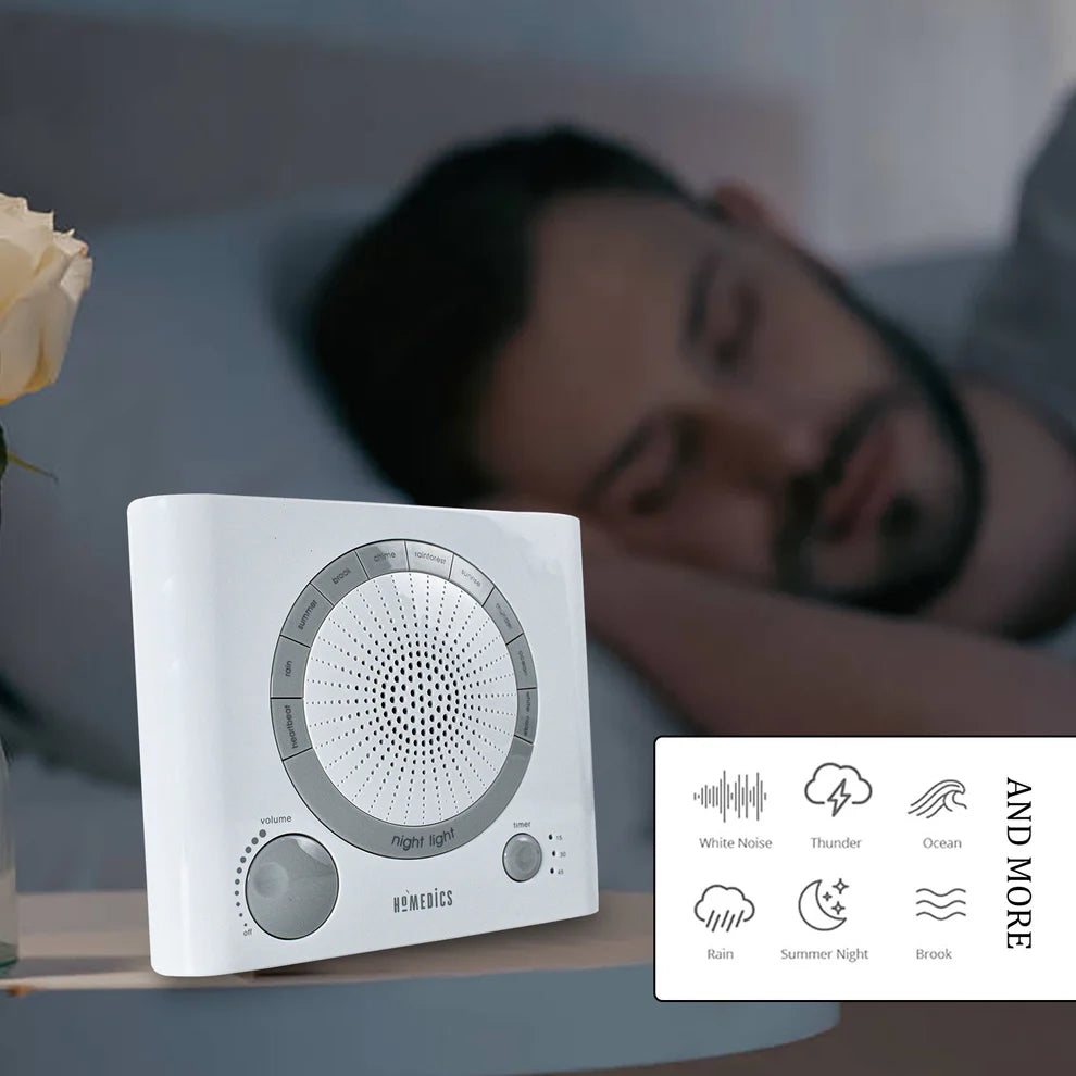 6574 Sleep Therapy Noise Sound Therapy Machine With 8 High-fidelity Soothing Sleeping  Anxiety  Stress Natural Sounds Battery Or Adaptor Charging Options 3 Auto-off Timer Option