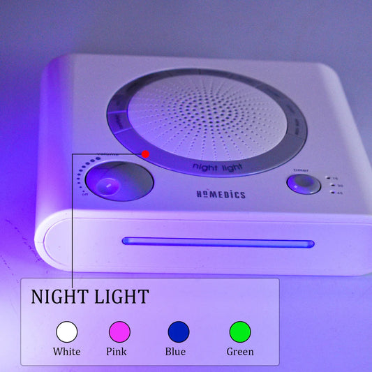 6574 Sleep Therapy Noise Sound Therapy Machine With 8 High-fidelity Soothing Sleeping  Anxiety  Stress Natural Sounds Battery Or Adaptor Charging Options 3 Auto-off Timer Option