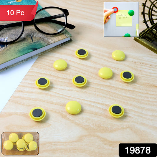 Strong Round Fridge  Whiteboard Magnet - (10 Pc Set)
