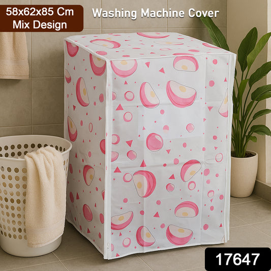 Waterproof Washing Machine Cover 58x62x85 Cm (1 Pc   Mix Design)