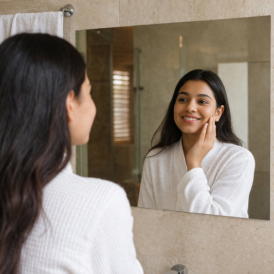 Self Adhesive Wall Mirror Sheet (1 Pc 100x50 Cm)