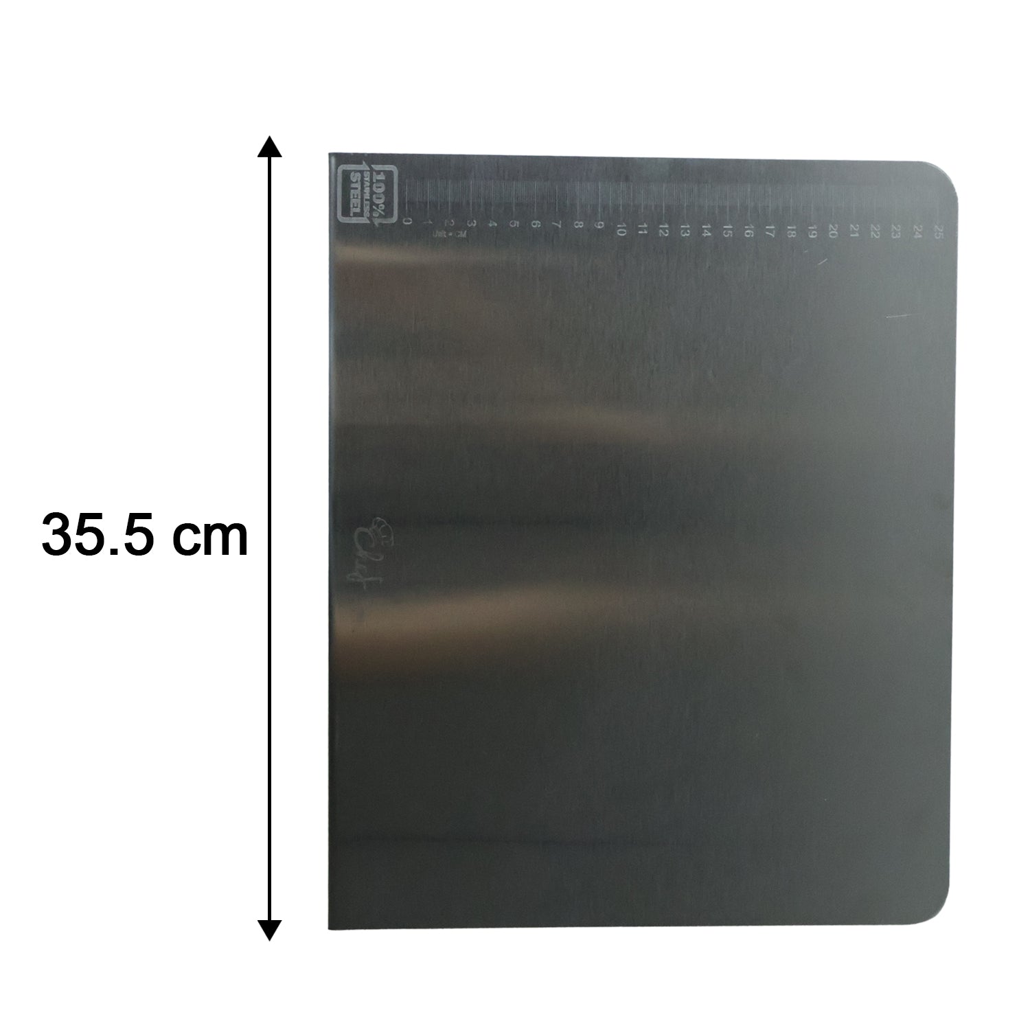 Stainless Steel Chopping Board 35.5x29 Cm 1mm Thickness 1 Pc