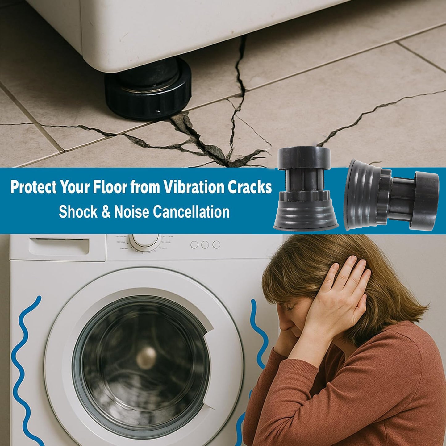 Heavy-duty Adjustable Furniture Stand  Washing Machine Stand - (4 Pc  Set)