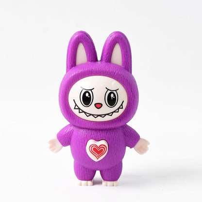 Cartoon Character Face Changing Toy With Key Holder Keychain (1 Pc)