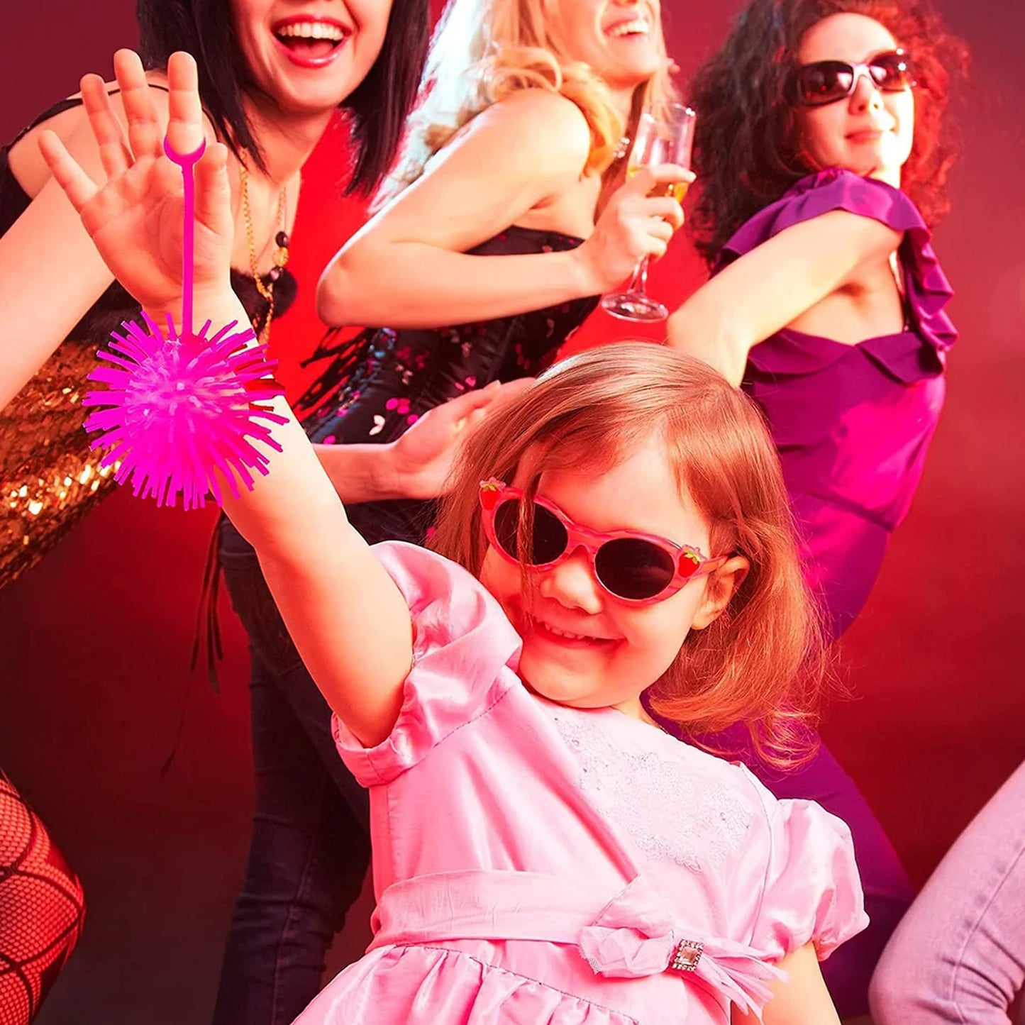 Led Spiky Puffer Ball Toy (1 Pc)