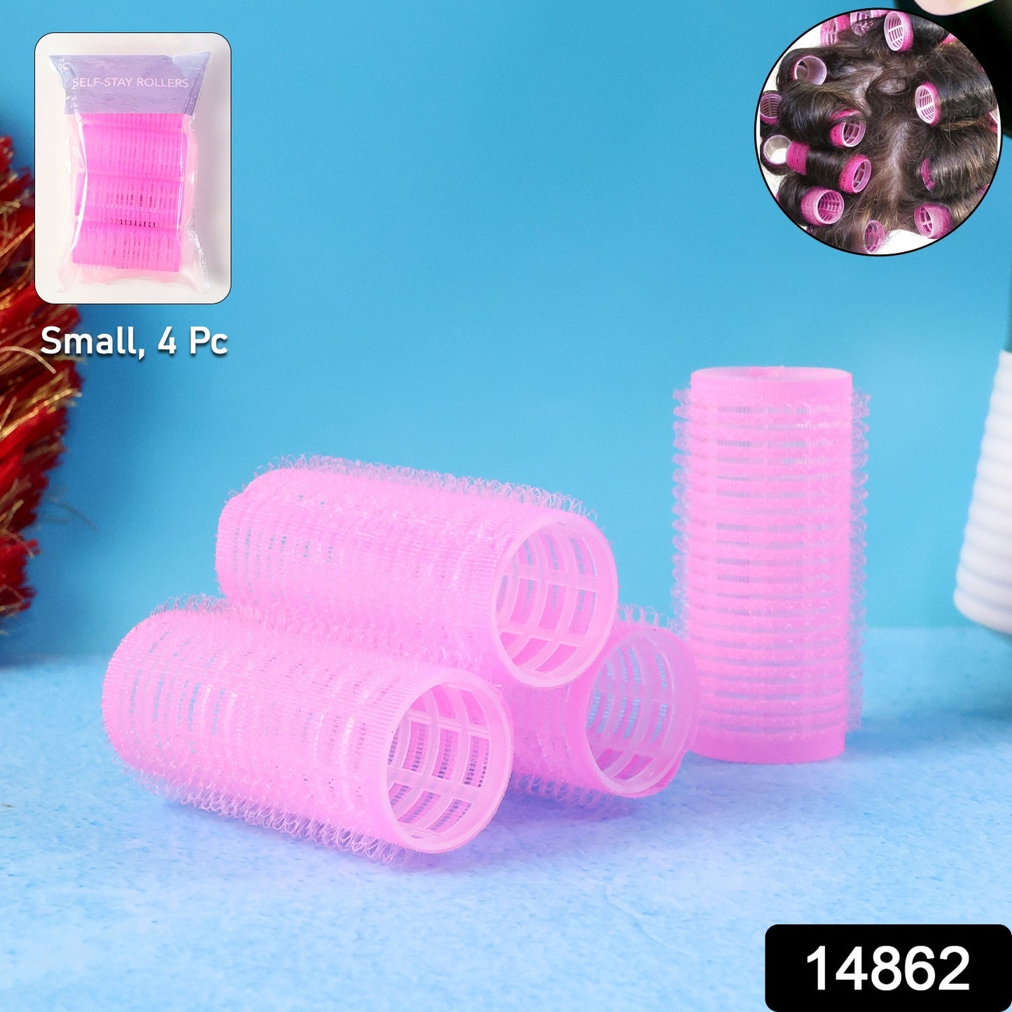 Self-grip Hair Rollers (4 Pc Set)