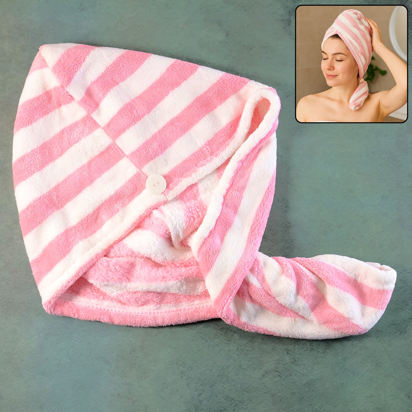 Hair Drying Magic Hair Cap Towel Wrap For Women (1 Pc)