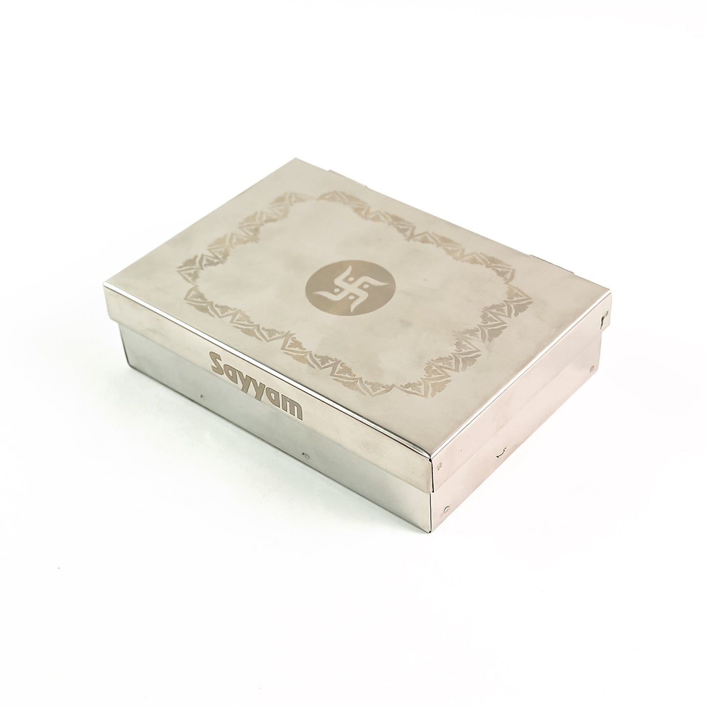 Multipurpose Premium Stainless Steel Jewelry Storage Organizer Box With 6 Compartments (1 Pc)