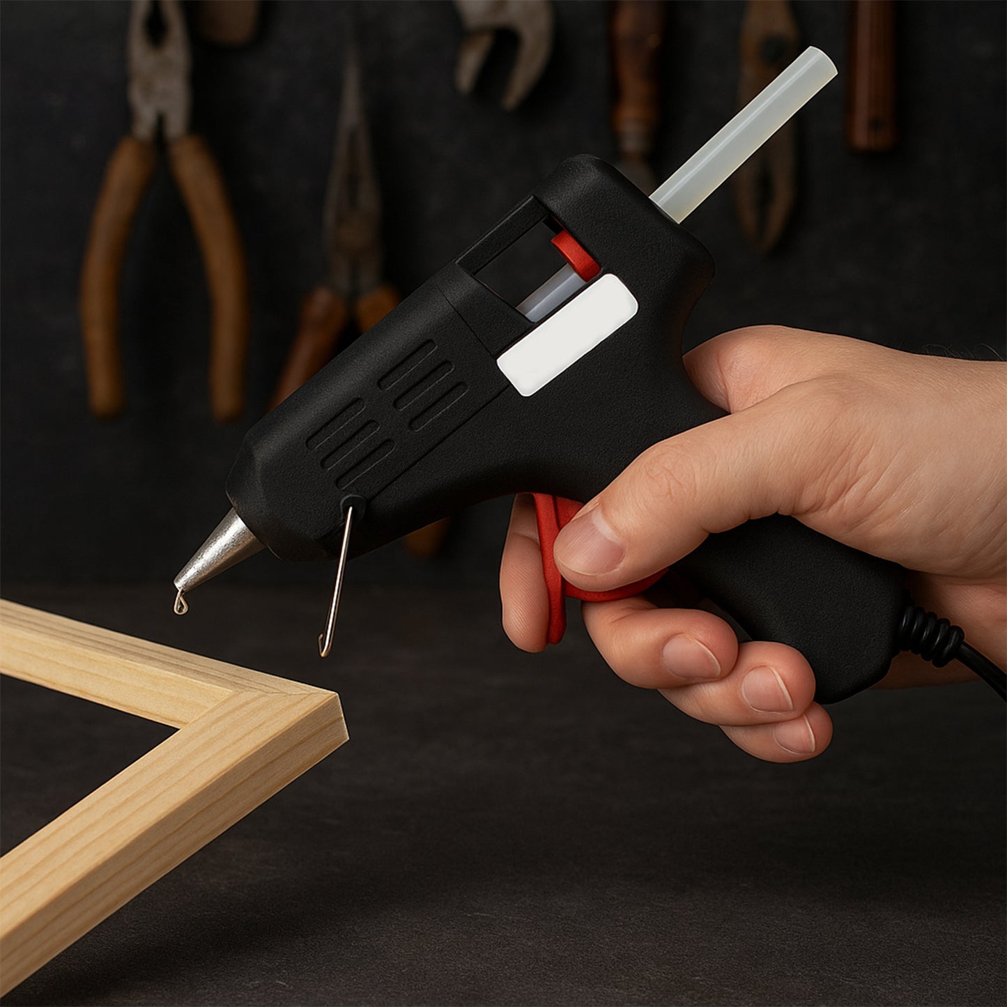 20w Hot Melt Glue Gun   Fast-heating Craft  Repair Adhesive Applicator (1 Pc)