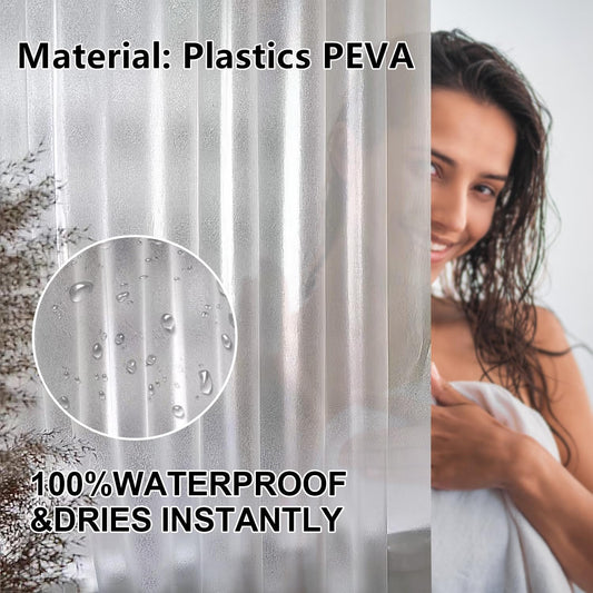 Waterproof Anti-mildew Frosted Shower Curtain (Standard Fit  5179 Inch)