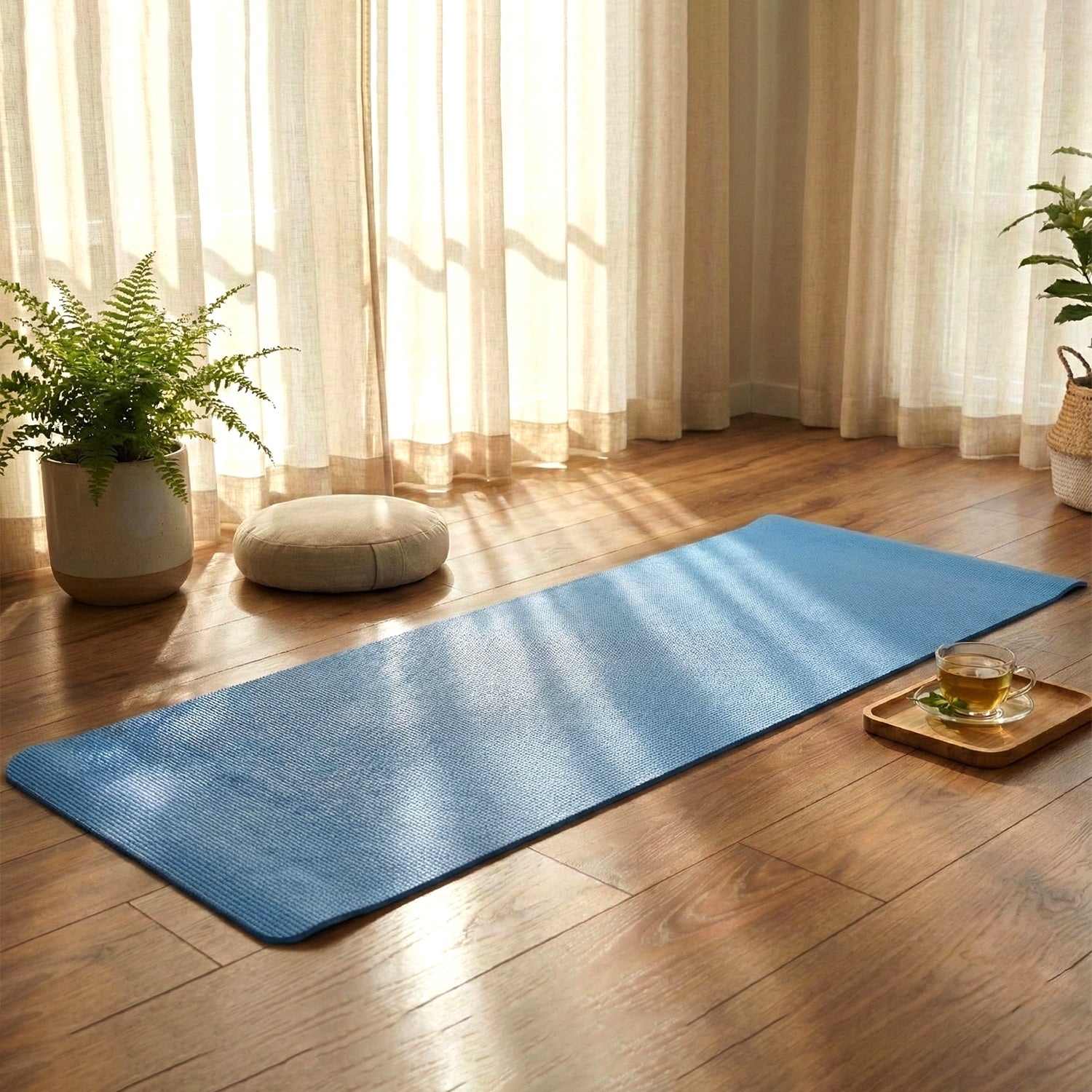 Premium Non-slip Yoga  Exercise Mat (178x60 Cm  1 Pc  Mix Color)