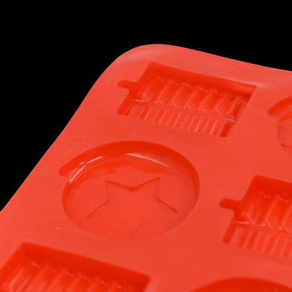 6 cavity Chocolate Mould Tray  Cake Baking Mold  Flexible Silicon Ice Cupcake Making Tools