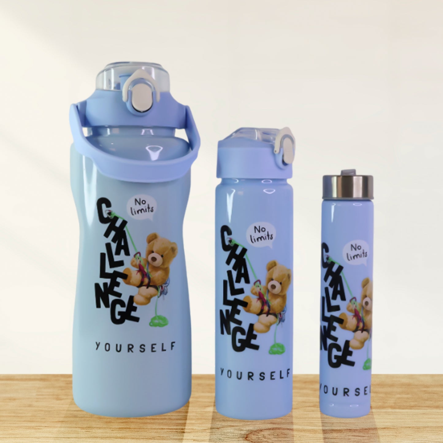 Premium Water Bottles  2000ml + 900ml + 300ml (Set)
