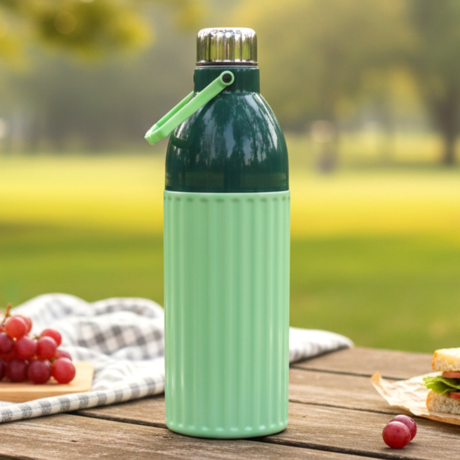 Plastic 1700 Ml Approx Premium Insulated Water Bottle (1 Pc)