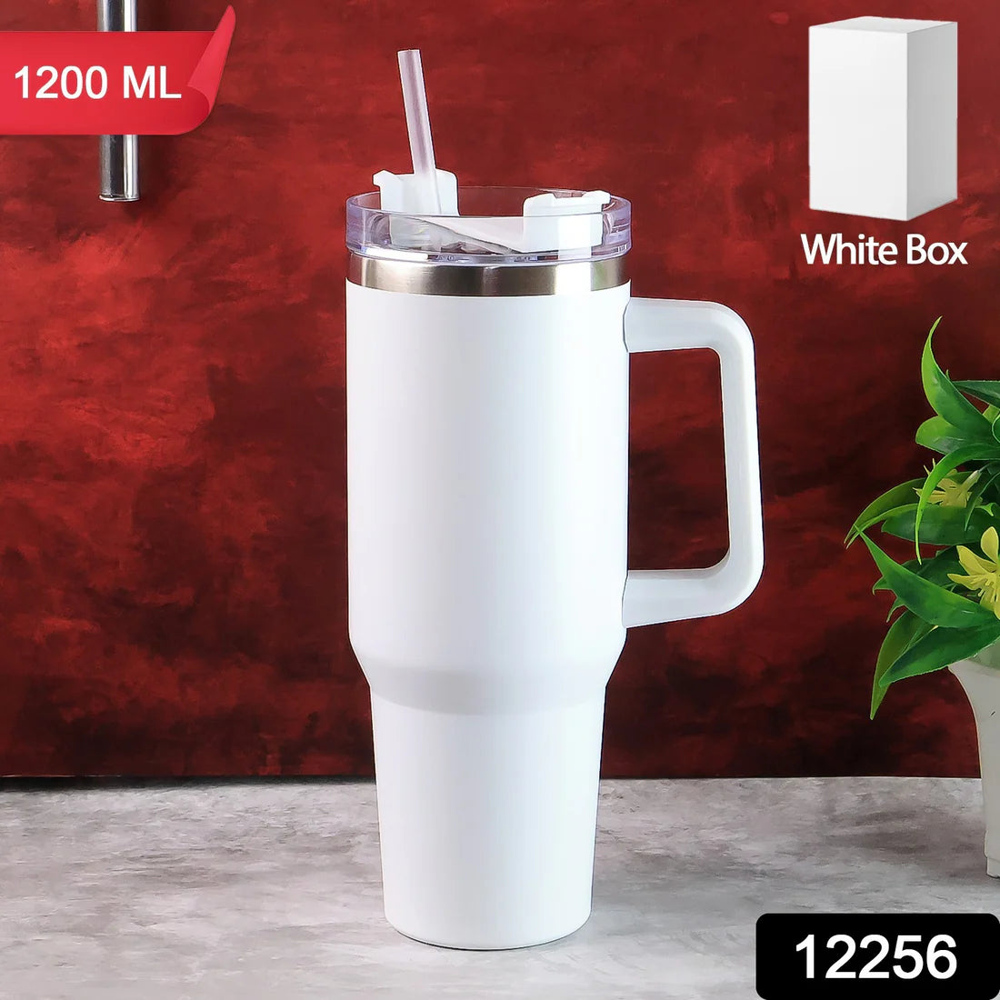 Stainless Steel Vacuum Insulated Tumbler With Lid (Approx 1200 Ml)
